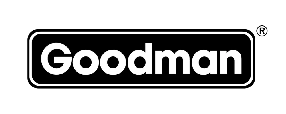 Goodman HVAC systems logo. Goodman air conditioning and heating products for residential and commercial use in Boston, MA.